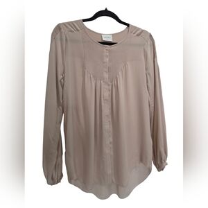 Wrap Womans 100% Silk Long Sleeve Blouse, Size 2